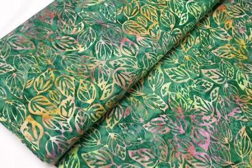 GREEN - Heliotrope - Batikstoff aus Indonesien